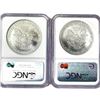 Image 2 : 2007 Set (2) American Silver Eagle NGC MS70