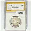 Image 1 : 1839 Seated Liberty Quarter PGA AU53
