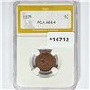 Image 1 : 1879 Indian Head Cent PGA MS64