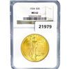Image 1 : 1924 $20 Gold Double Eagle NGC MS62