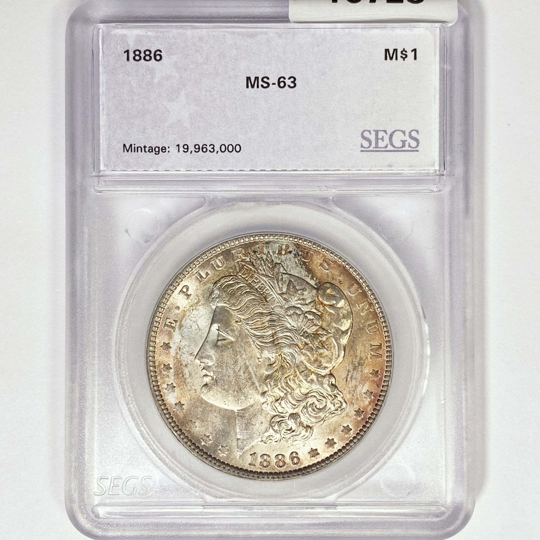 1886 Morgan Silver Dollar SEGS MS63