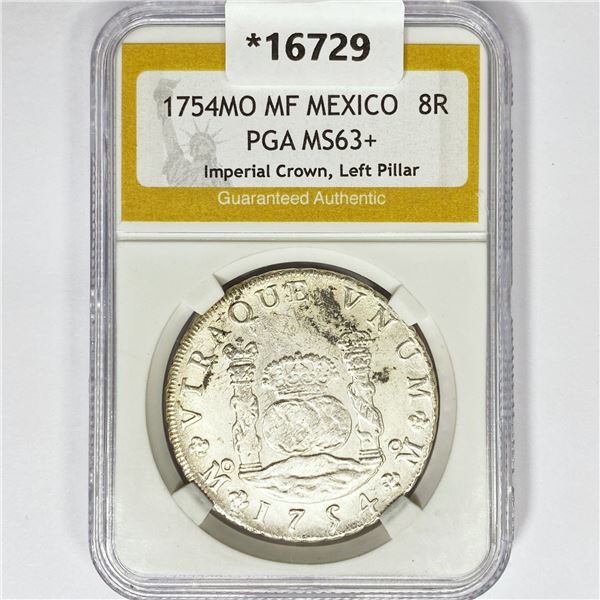 1754MO MF Mexico 8R Imperial Crown PGA MS63+