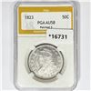 Image 1 : 1823 Ptchd 3 Capped Bust Half Dollar PGA AU58