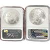 Image 2 : 2007, 2009 (2) American Silver Eagles NGC MS70