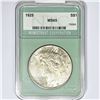 Image 1 : 1925 Silver Peace Dollar NTC MS65