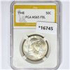 Image 1 : 1948 Franklin Half Dollar PGA MS65 FBL