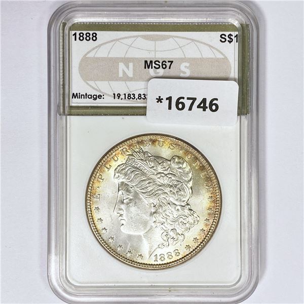1888 Morgan Silver Dollar NGS MS67