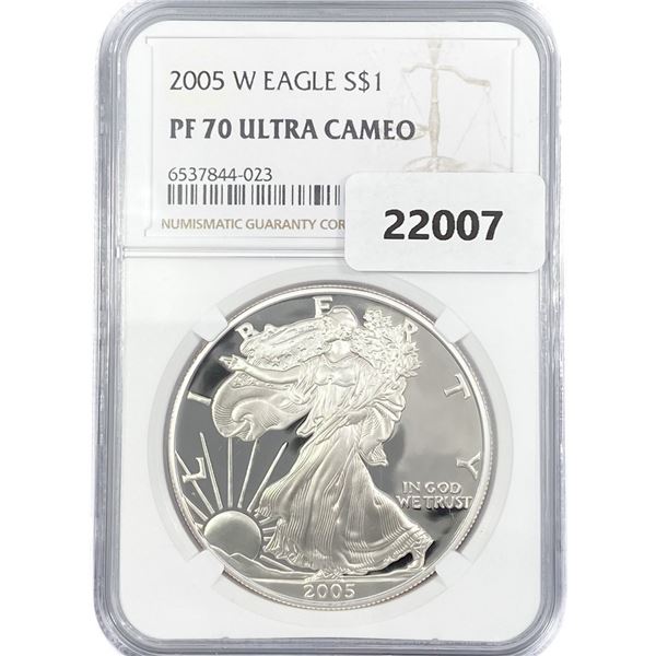 2005-W American Silver Eagle NGC PF70 UC