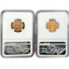 Image 2 : 1957-D Set (2) Wheat Cent NGC MS66 RD