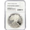 Image 1 : 1993-P American Silver Eagle NGC PF69 UC