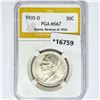 Image 1 : 1935-D Boone Half Dollar PGA MS67 Rev 34