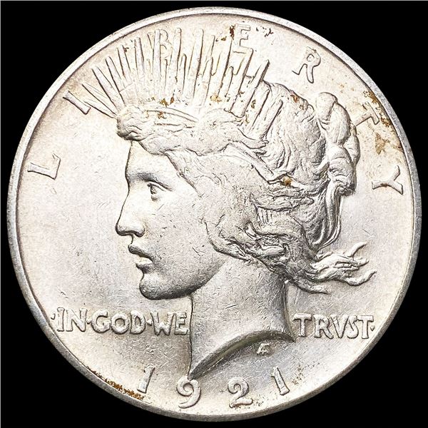 1921 Silver Peace Dollar NEARLY UNCIRCULATED