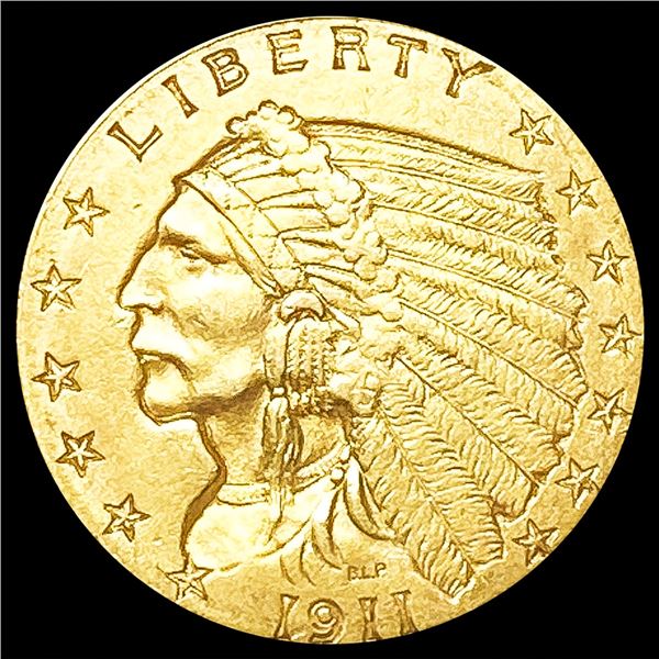 1911 $2.50 Gold Quarter Eagle UNCIRCULATED
