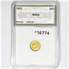1852 Rare Gold Dollar NGS MS65