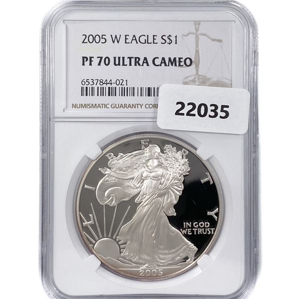 2005-W American Silver Eagle NGC PF70 UC