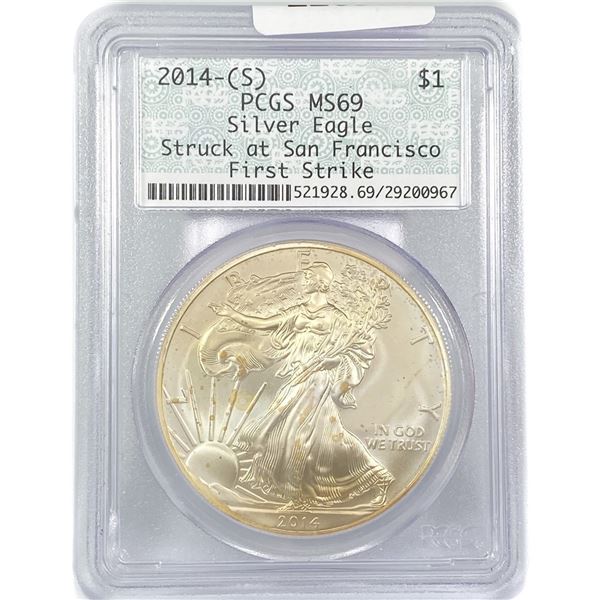 2014-(S) American Silver Eagle PCGS MS69 1st