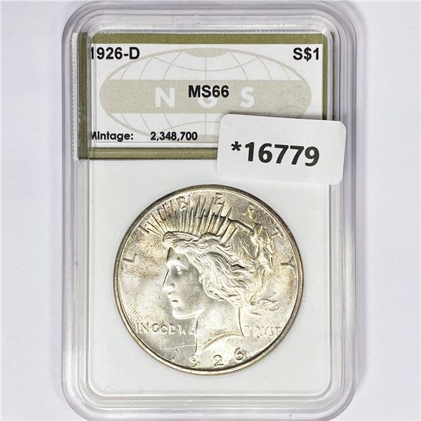 1926-D Silver Peace Dollar NGS MS66
