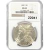 Image 1 : 1889 Morgan Silver Dollar NGC MS62