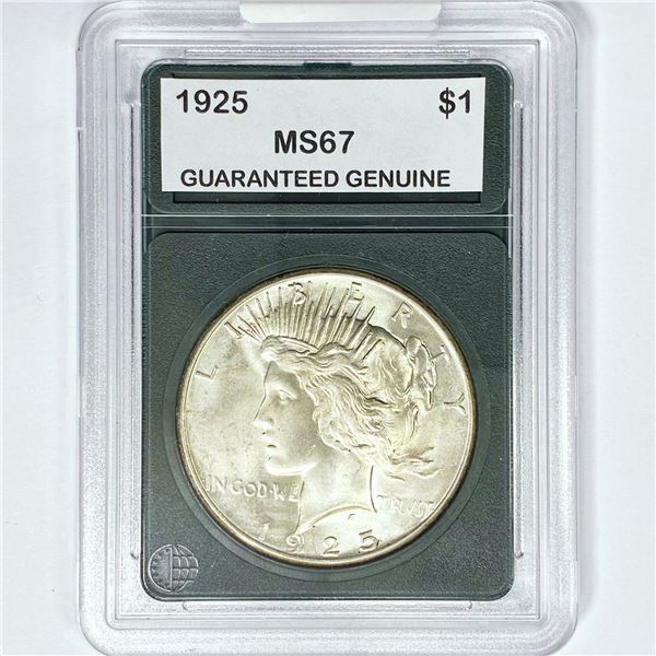 1925 Silver Peace Dollar GG MS67