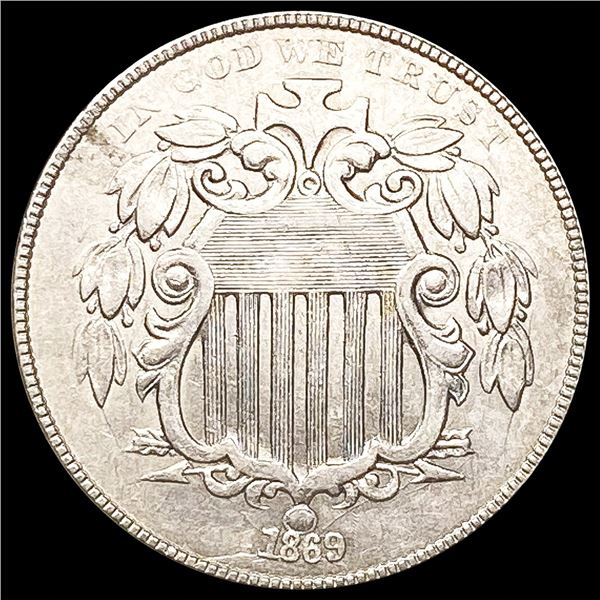 1869 Shield Nickel CLOSELY UNCIRCULATED