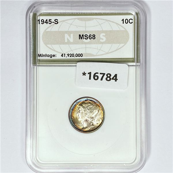 1945-S Mercury Silver Dime NGS MS68