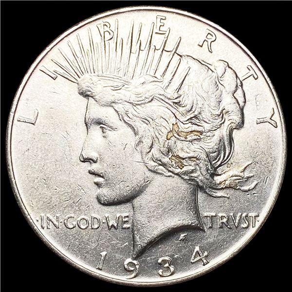 1934 Silver Peace Dollar CLOSELY UNCIRCULATED
