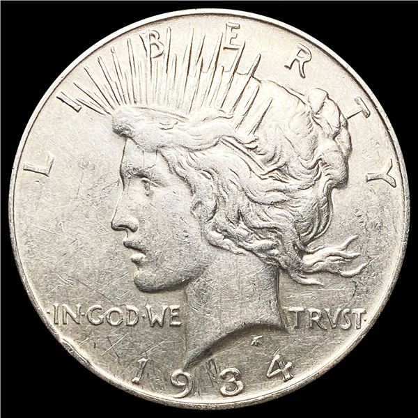 1934-D Silver Peace Dollar NEARLY UNCIRCULATED