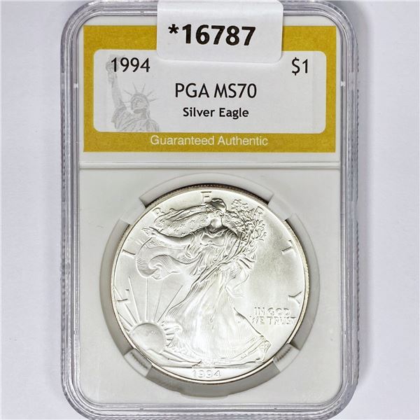 1994 American Silver Eagle PGA MS70