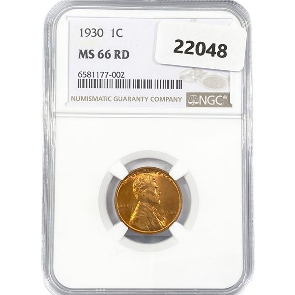 1930 Wheat Cent NGC MS66 RD