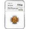 Image 1 : 1930 Wheat Cent NGC MS66 RD