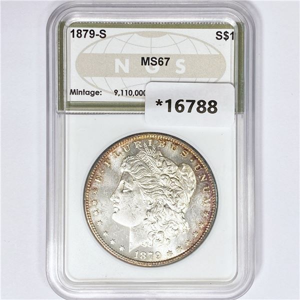1879-S Morgan Silver Dollar NGS MS67
