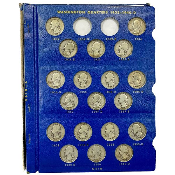1932-1964 Washington Quarter Book (81 Coins)