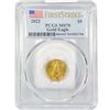 Image 1 : 2022 $5 1/10oz American Gold Eagle PCGS MS70