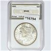 Image 1 : 1883 Morgan Silver Dollar NGS MS68