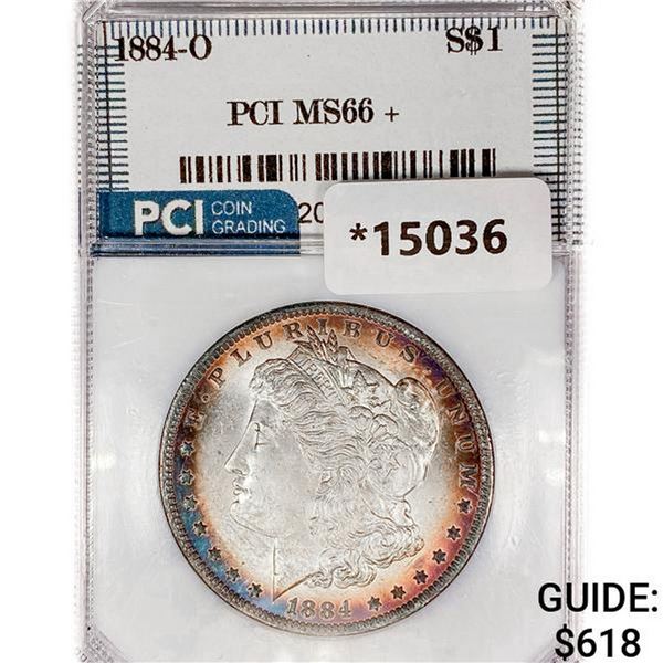 1884-O Morgan Silver Dollar PCI MS66