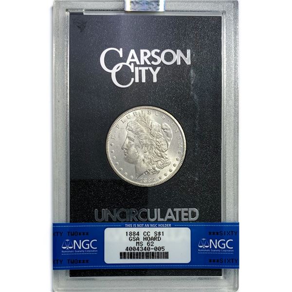 1884-CC Morgan Silver Dollar NGC MS62 GSA