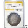 Image 1 : 1878-CC Morgan Silver Dollar PGA MS63