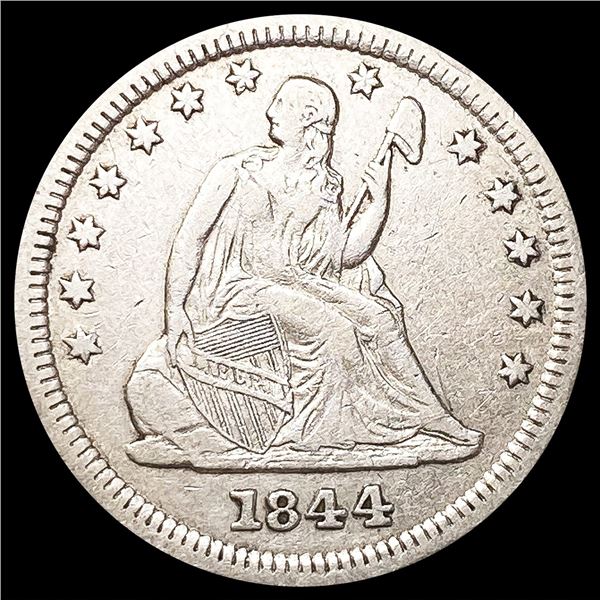 1844-O Seated Liberty Quarter NICELY CIRCULATED