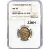 Image 1 : 1938-D/D Buffalo Nickel NGC MS65