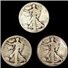 Image 1 : (3) Walking Half Dollars (1921-D, (2) 1921-S) NIC