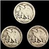 Image 2 : (3) Walking Half Dollars (1921-D, (2) 1921-S) NIC
