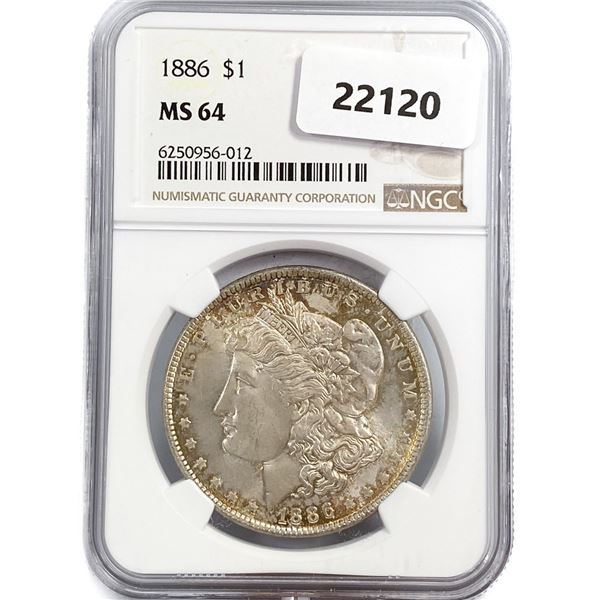 1886 Morgan Silver Dollar NGC MS64