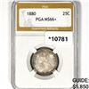 Image 1 : 1880 Seated Liberty Quarter PGA MS66+