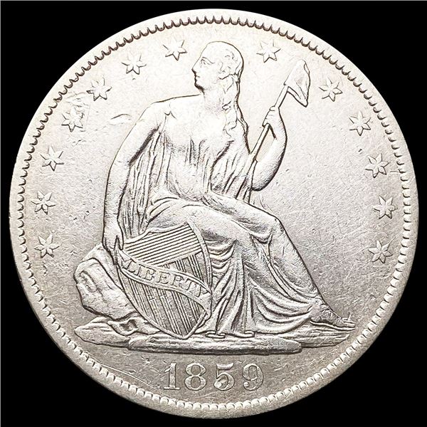 1859-O Seated Liberty Half Dollar CLOSELY UNC