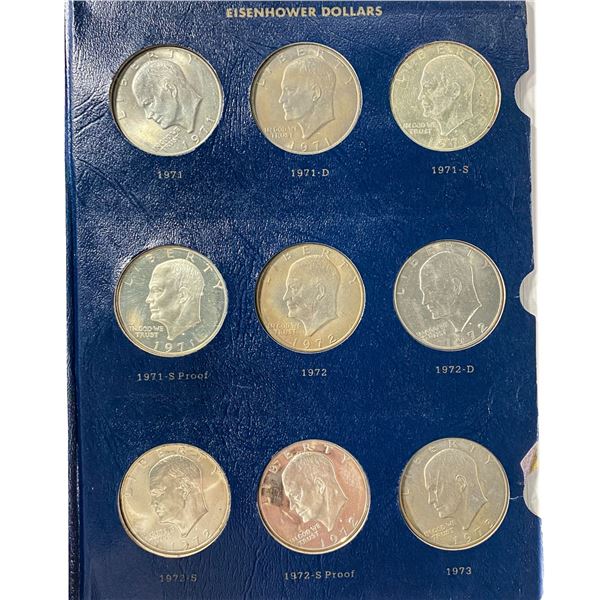 1971-1978 Eisenhower Silver Dollars (32 Coins)