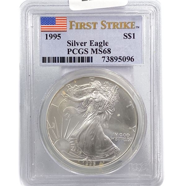 1995 American Silver Eagle PCGS MS68 1st Strike