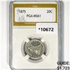 Image 1 : 1875 Twenty Cent Piece PGA MS61