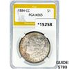 Image 1 : 1884-CC Morgan Silver Dollar PGA MS65