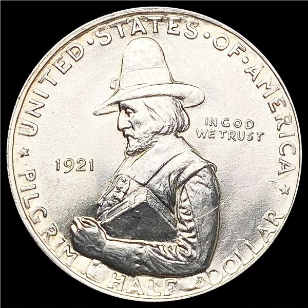 1921 Pilgrim Half Dollar CHOICE BU