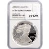 Image 1 : 2008-W American Silver Eagle NGC PF70 UC